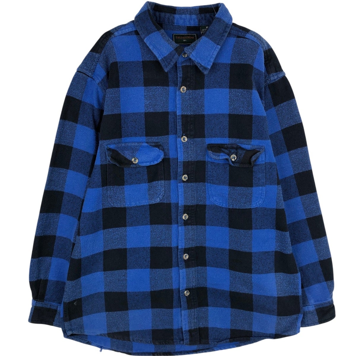 古着 フィールドアンドストリーム FIELD&STREAM オンブレチェック 長袖