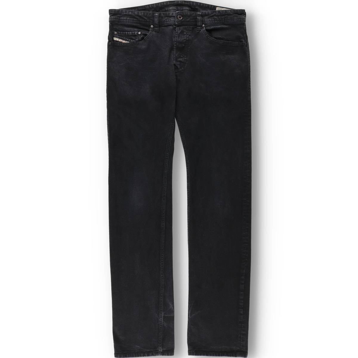 古着 ディーゼル DIESEL SAFADO ブラックデニム ストレートデニム
