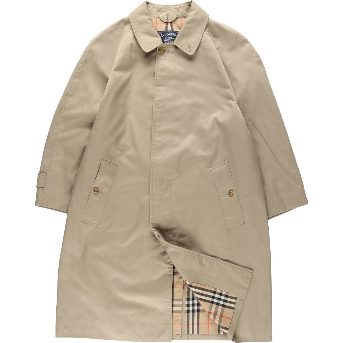 burberrys カシミヤ混　バルマカンコート　ガンクラブチェック　Mサイズ 古着 バーバリー Burberrys BURBERRY LONDON ガンクラブチェック