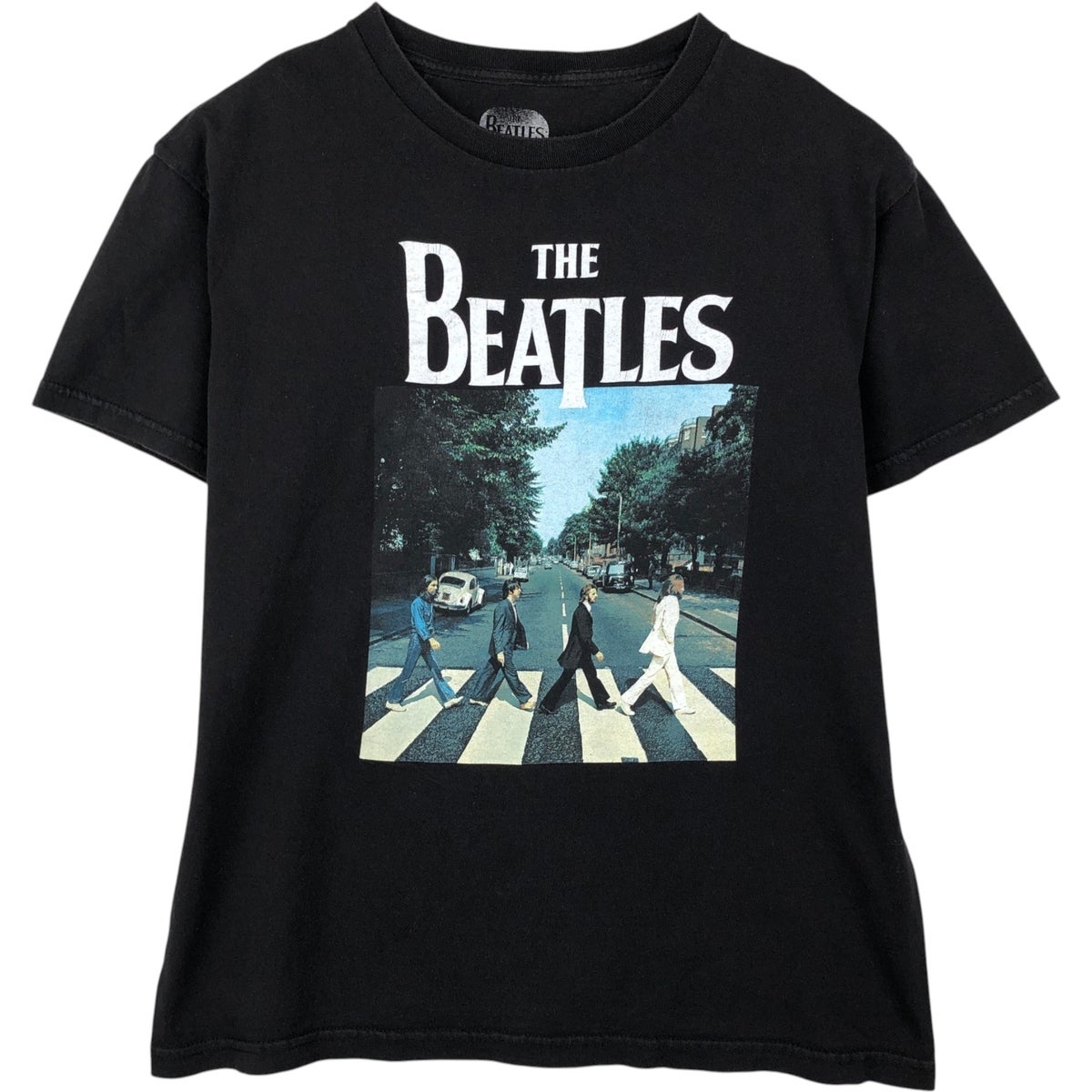 古着 THE BEATLES THE BEATLES ビートルズ 大判プリント バンドTシャツ バンT レディースL /eaa429724 古着 THE BEATLES ビートルズ バンドTシャツ バンT メンズM相当