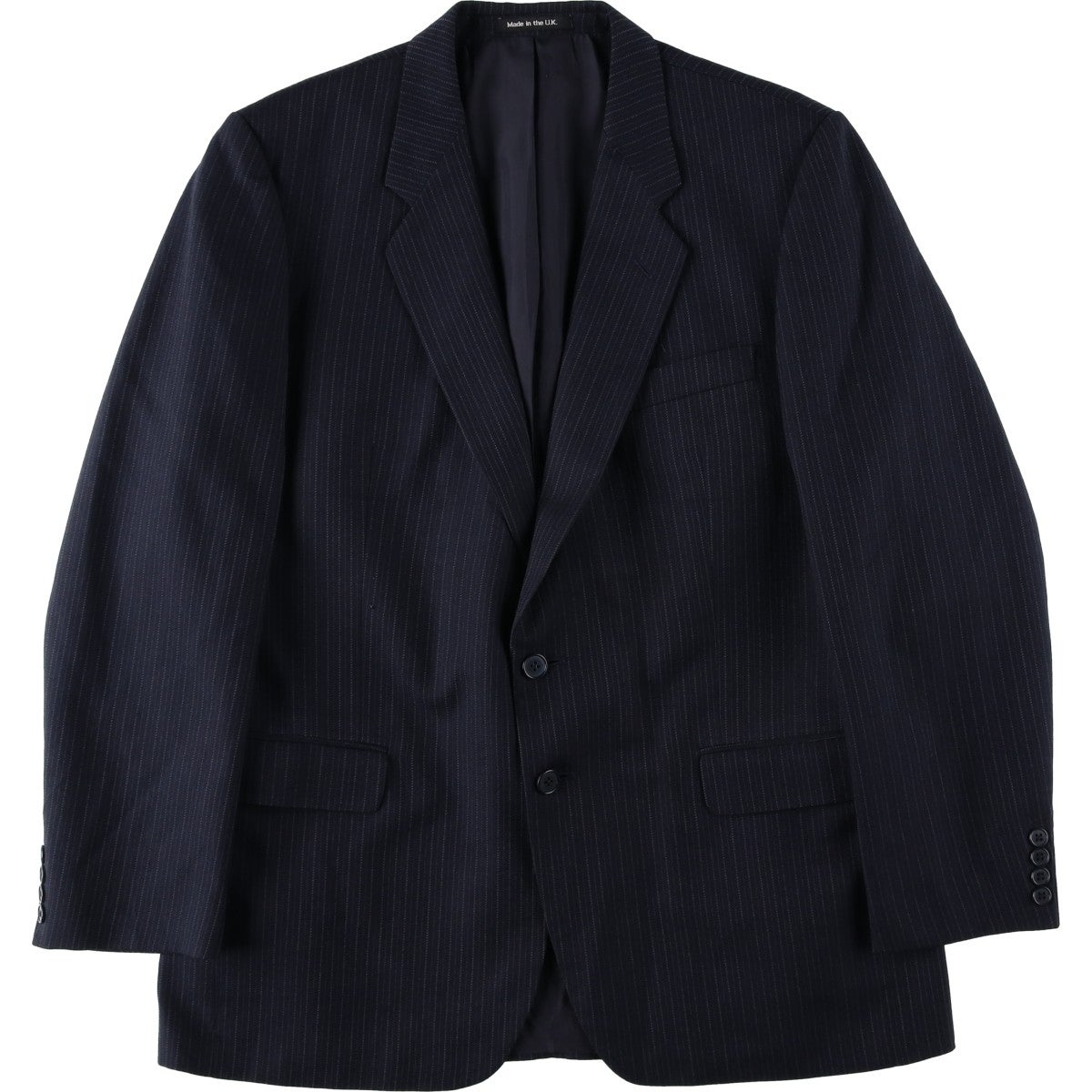 古着 セントマイケル St.Michael MARKS&SPENCER ストライプ柄 ポリ