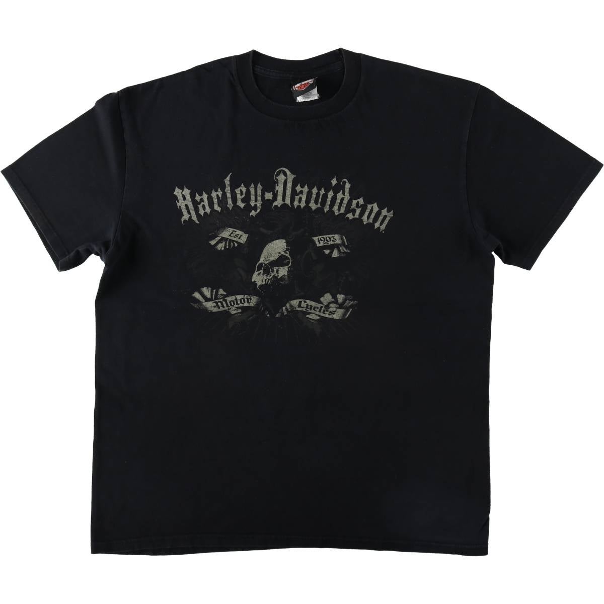 古着 00年代 ハーレーダビッドソン Harley-Davidson ドクロ柄 スカル柄