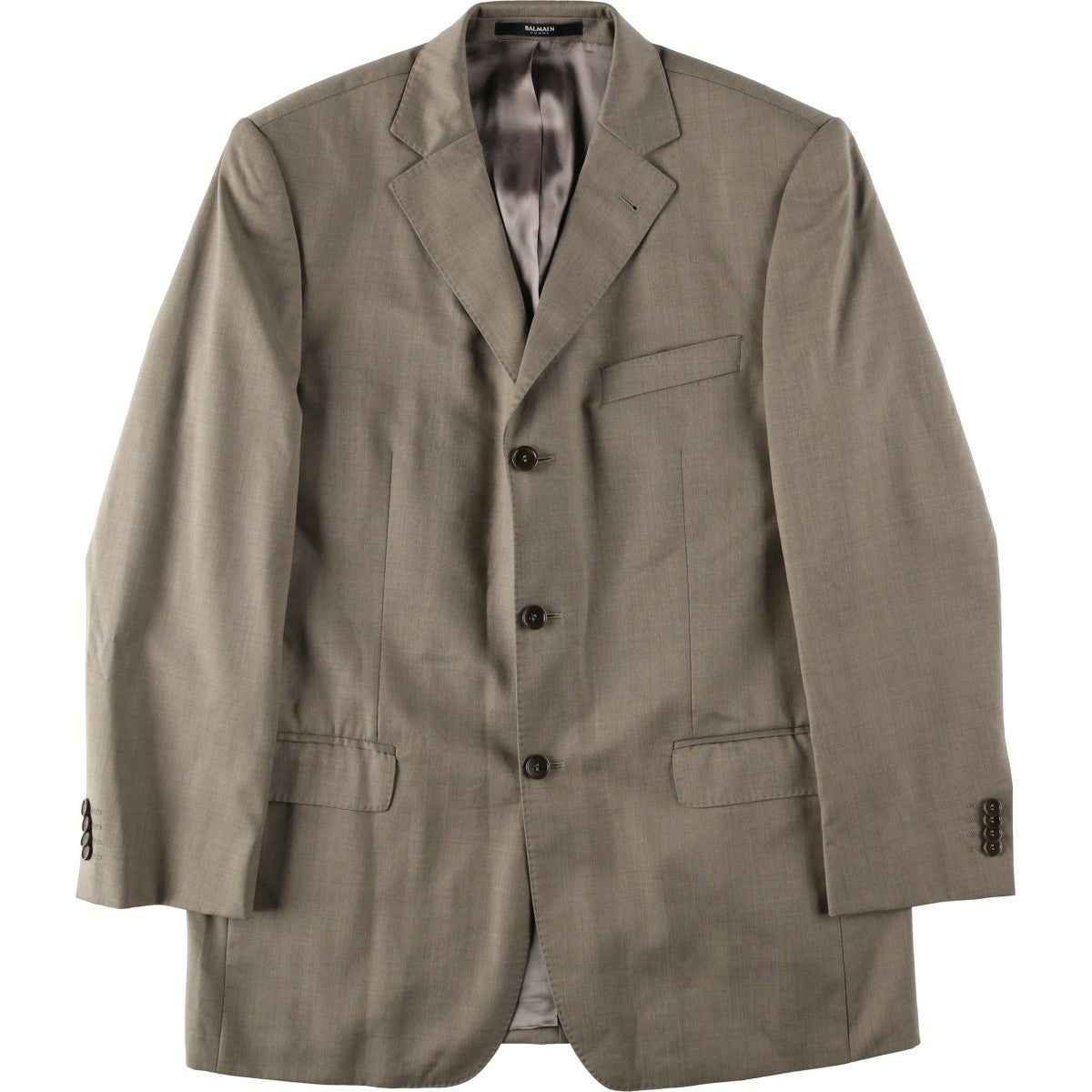 古着 バルマン BALMAIN SLIM FIT ウールテーラードジャケット メンズL