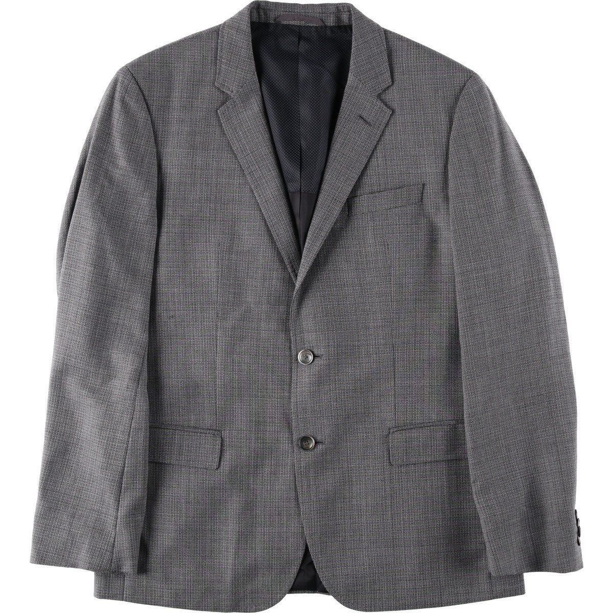 古着 ヒューゴボス HUGO BOSS ストライプ柄 ウールテーラード