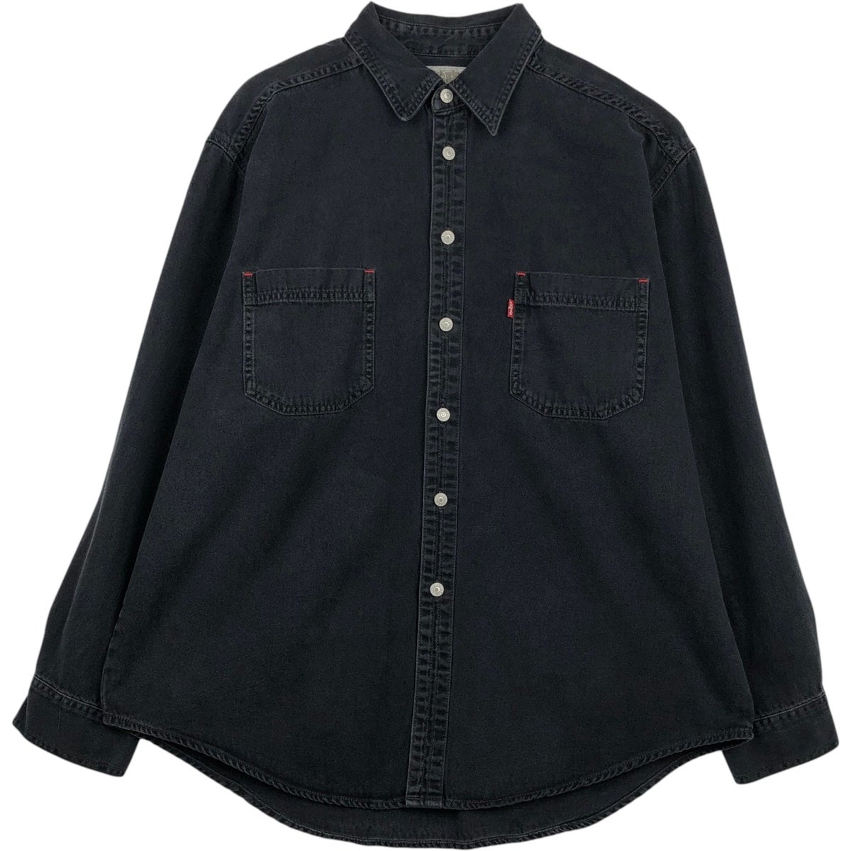 古着 90年代 リーバイス Levis RED TAB 長袖 ブラックデニムシャツ