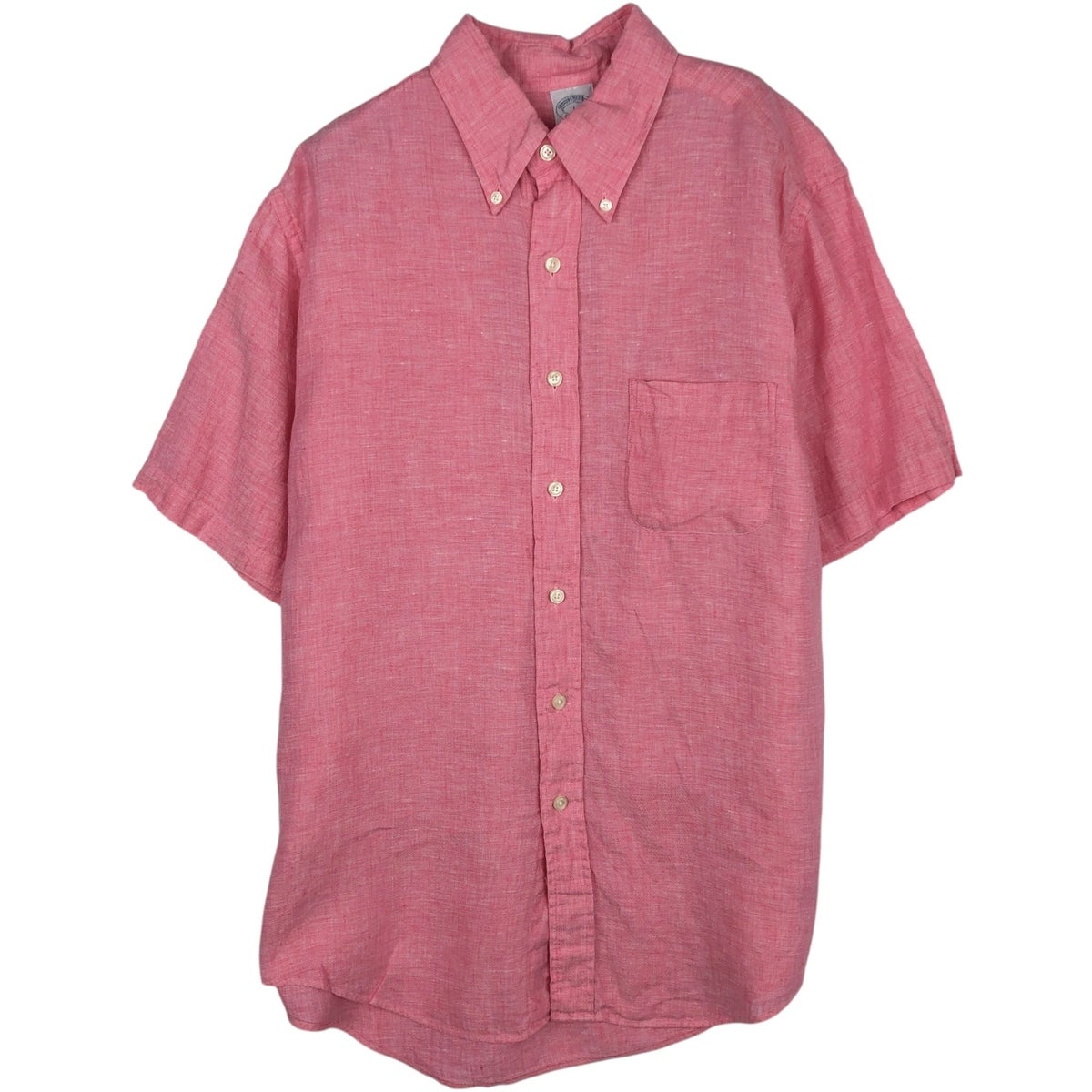 古着 ブルックスブラザーズ Brooks Brothers 346 半袖 リネン ボタン