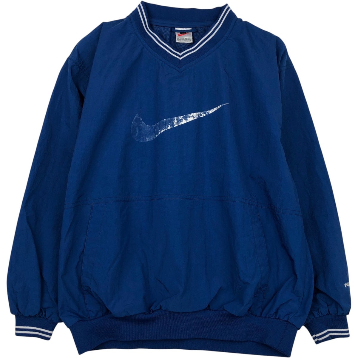 古着 90年代 ナイキ NIKE デカロゴ ナイロンプルオーバー メンズXL相当