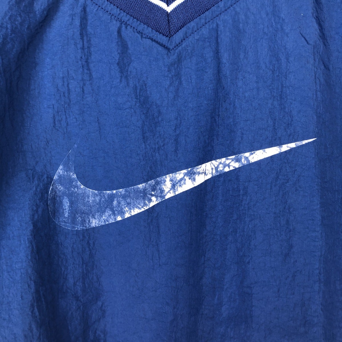 古着 90年代 ナイキ NIKE デカロゴ ナイロンプルオーバー メンズXL相当