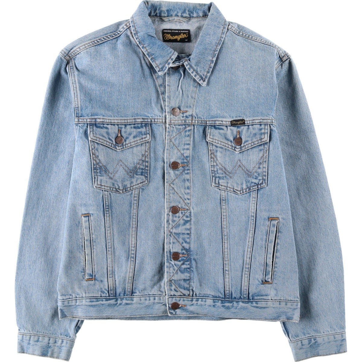 古着 80年代 ラングラー Wrangler デニムジャケット Gジャン メンズL