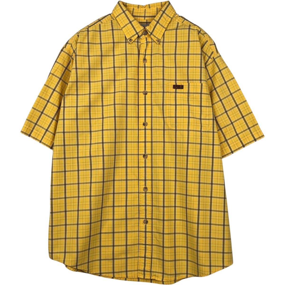 古着 カーハート Carhartt チェック柄 ボタンダウン 半袖 ワークシャツ