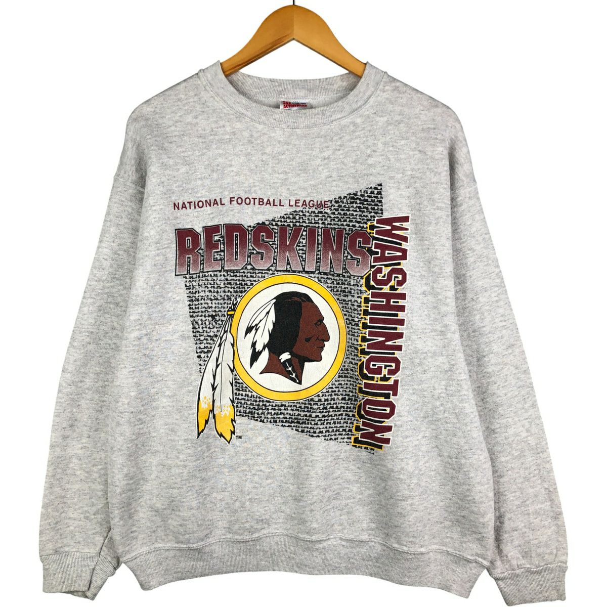 古着 90～00年代 ヘインズ Hanes ACTIVEWEAR NFL WASHINGTON REDSKINS