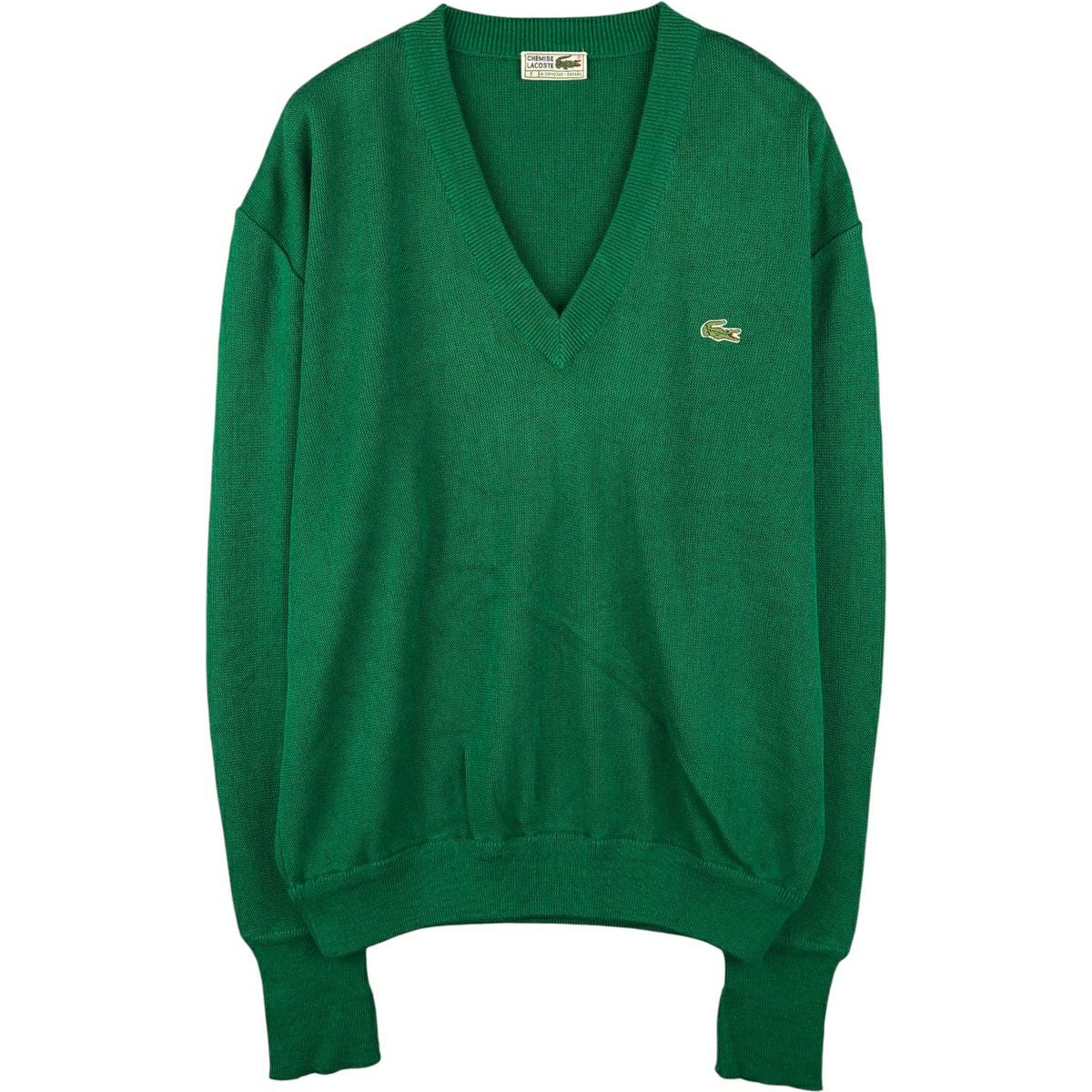 古着 ラコステ LACOSTE ロゴスウェットシャツ トレーナー メンズM相当