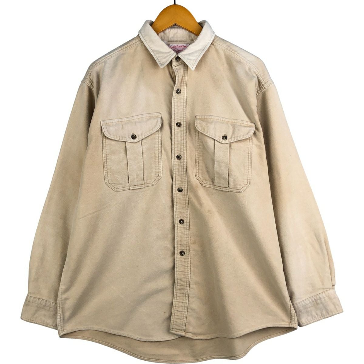 古着 70年代 メルトン MELTON オンブレチェック ウールシャツ