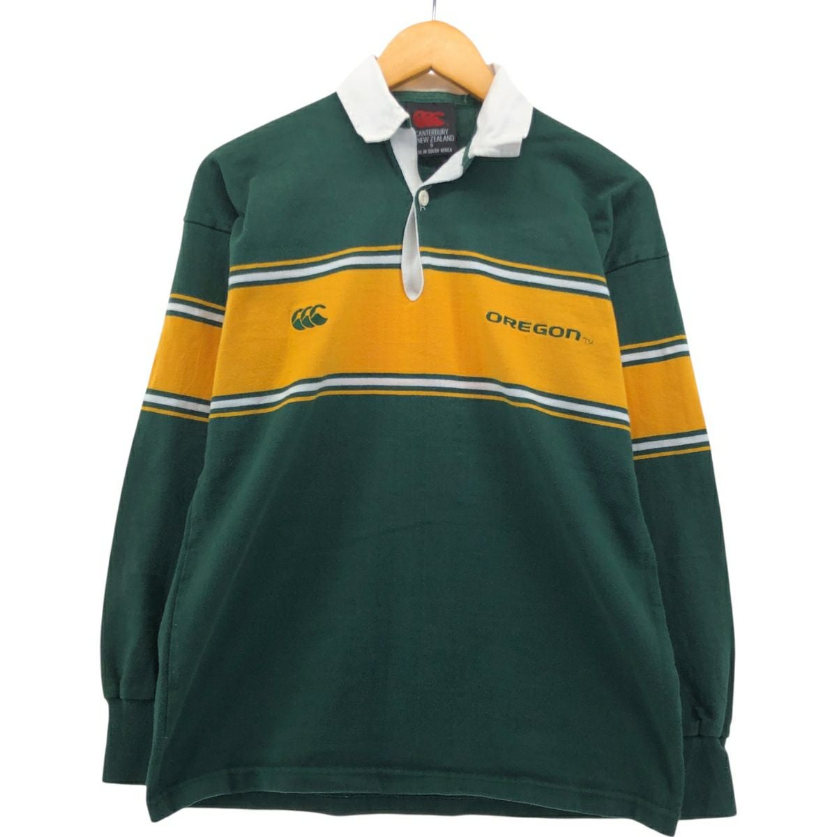 古着 カンタベリー CANTERBURY 長袖 ラガーシャツ メンズS相当