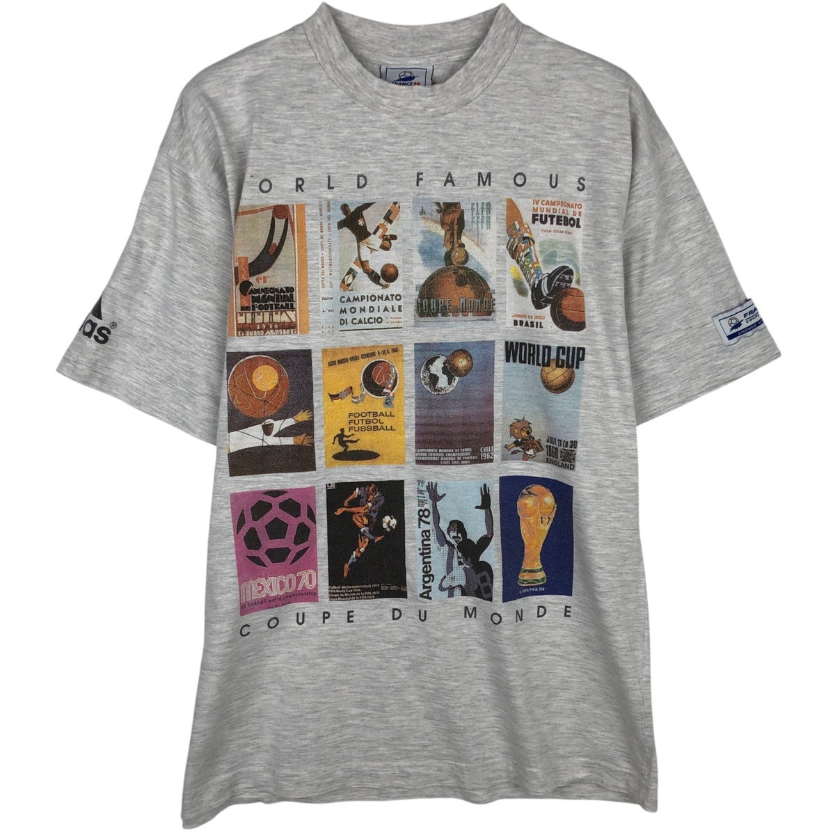 古着 90年代 アディダス adidas FIFA WORLD CUP 1998 スポーツプリント