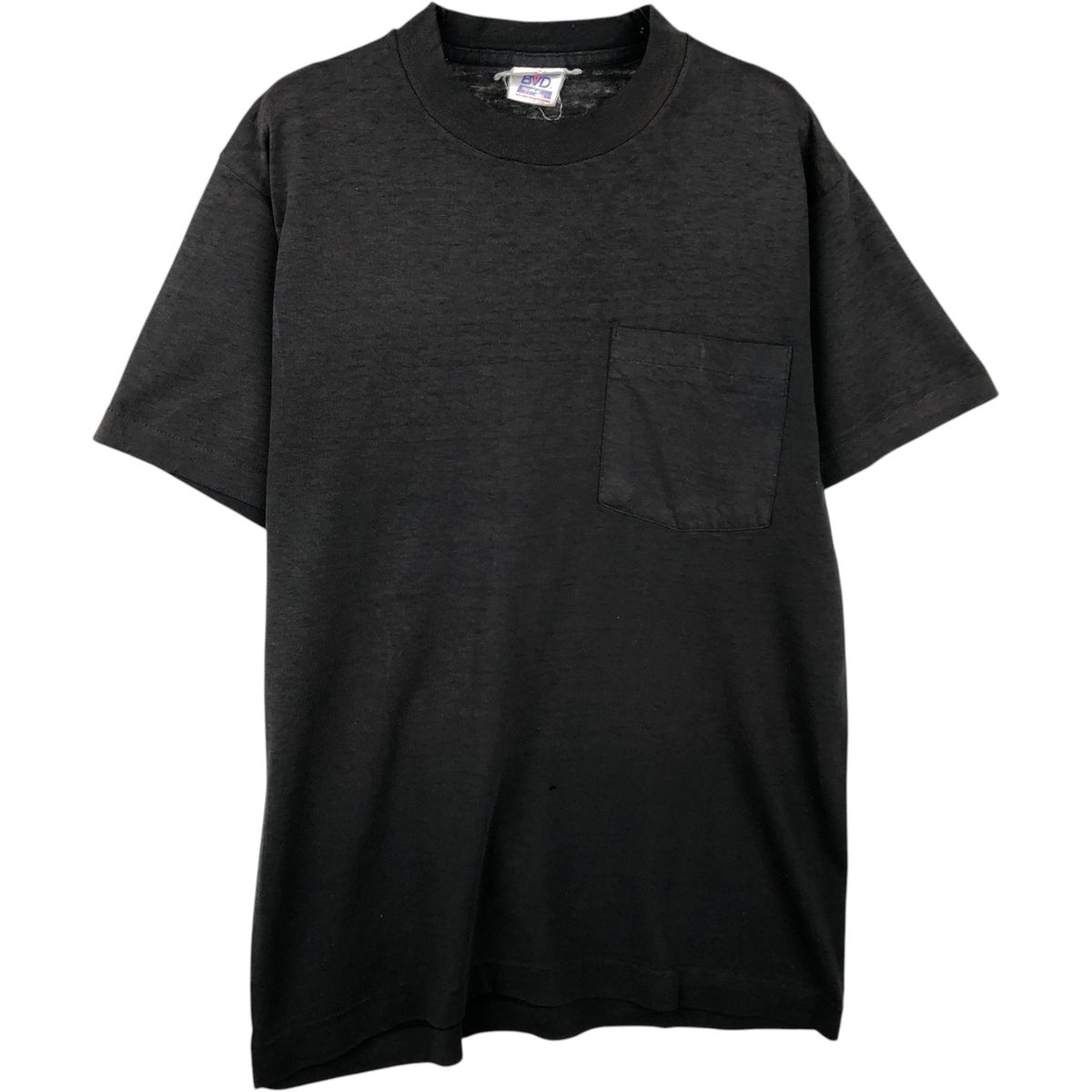 古着 80～90年代 BVD 無地ポケットTシャツ USA製 メンズM相当