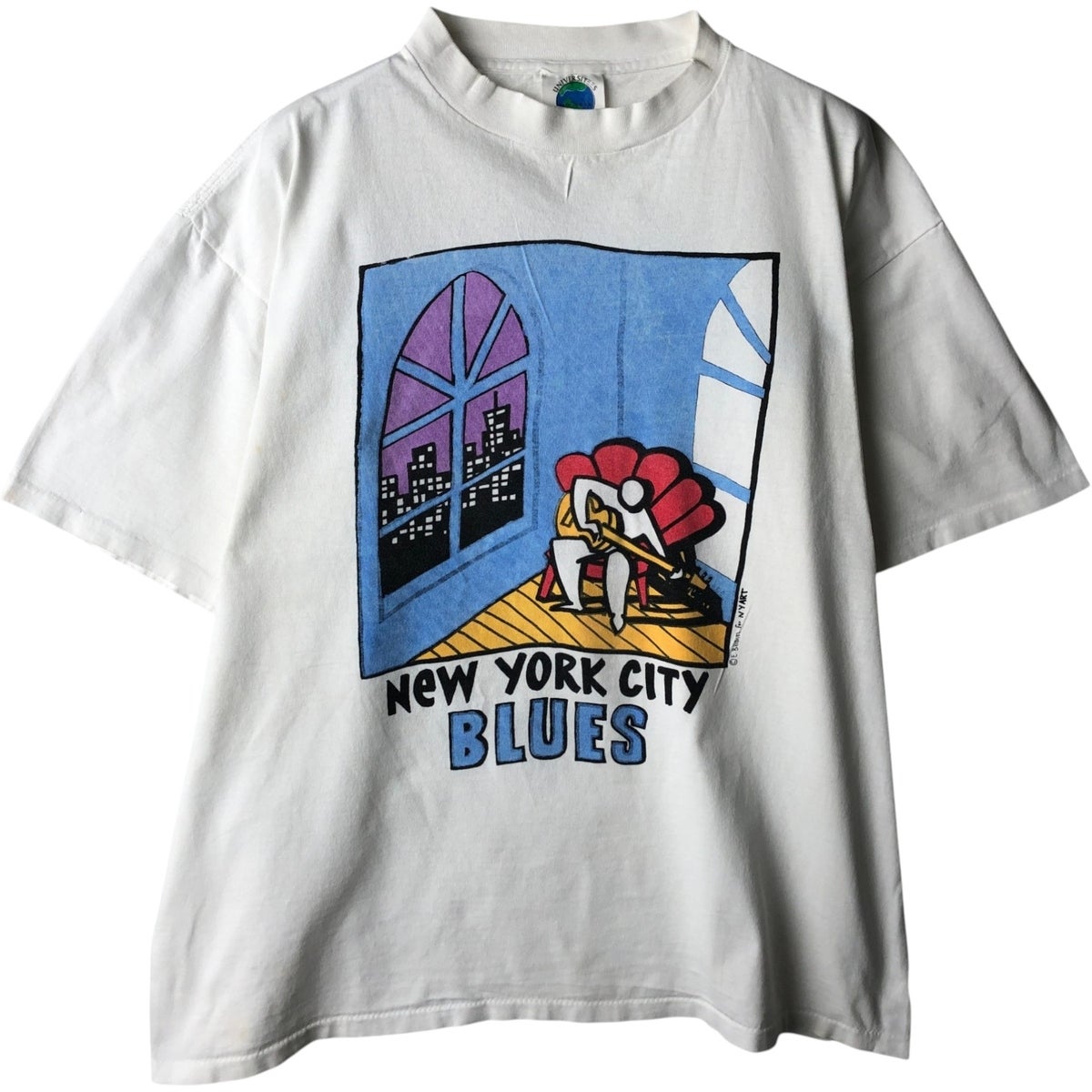 古着 80年代 COLLEGIATE PACIFIC プリントTシャツ USA製 メンズXL相当