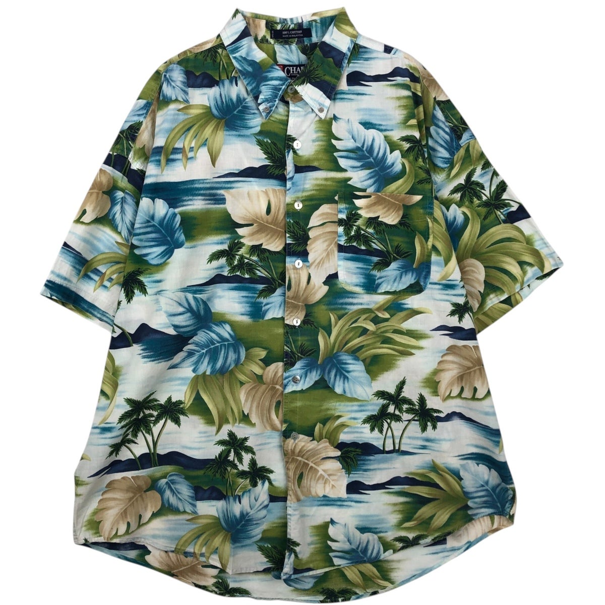 古着 ラルフローレン Ralph Lauren CHAPS チャップス 花柄 ハワイアン