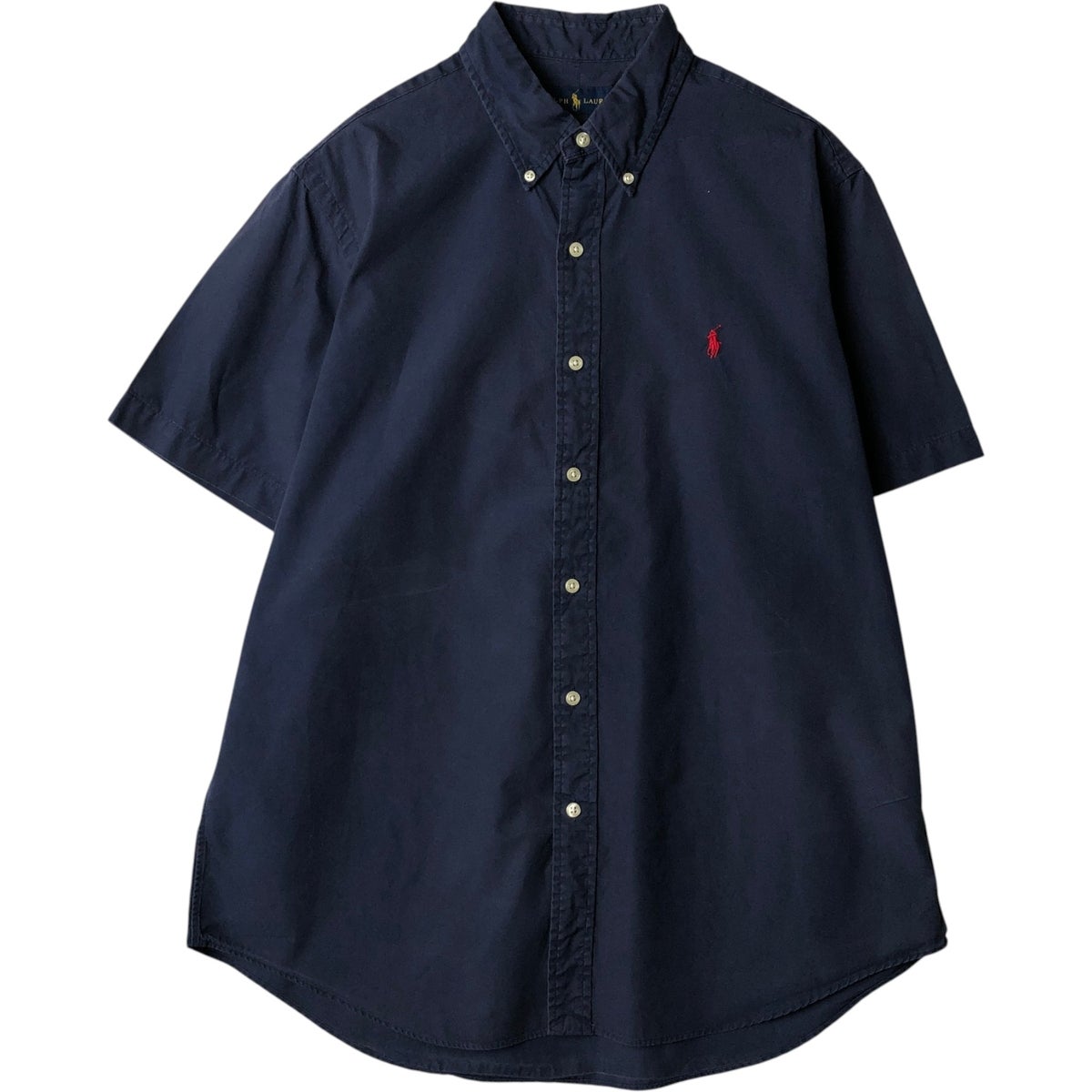 古着 ラルフローレン Ralph Lauren 半袖 ボタンダウンシャツ メンズL