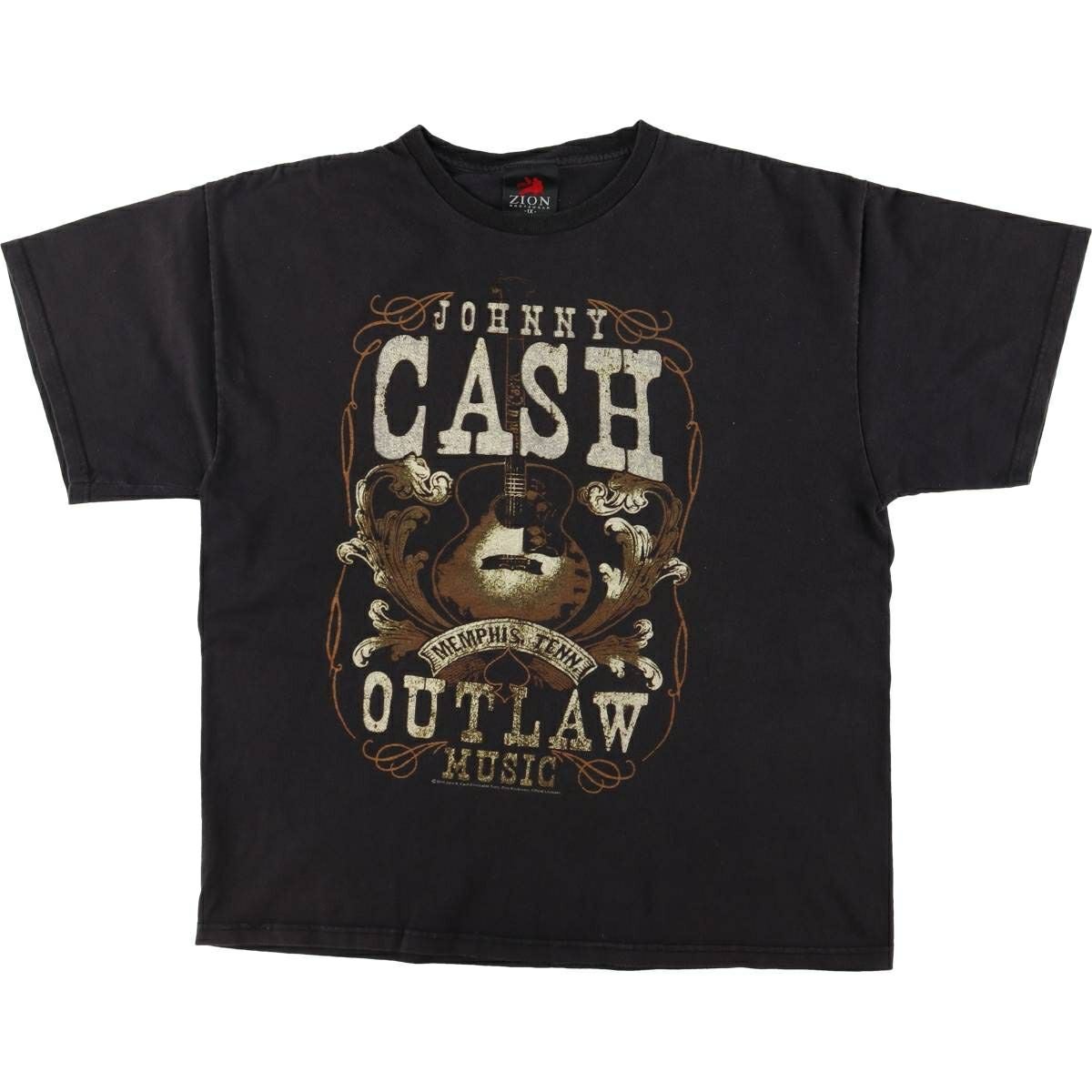 古着 00年代 ZION JOHNNY CASH ジョニーキャッシュ バンドTシャツ バン
