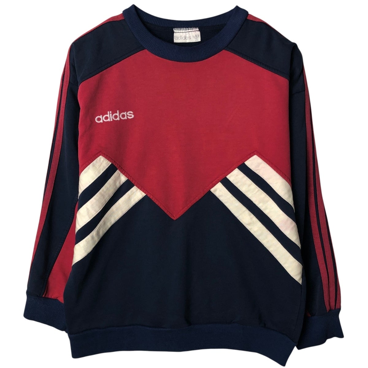 古着 80年代 アディダス adidas トレフォイルロゴ フルジップ