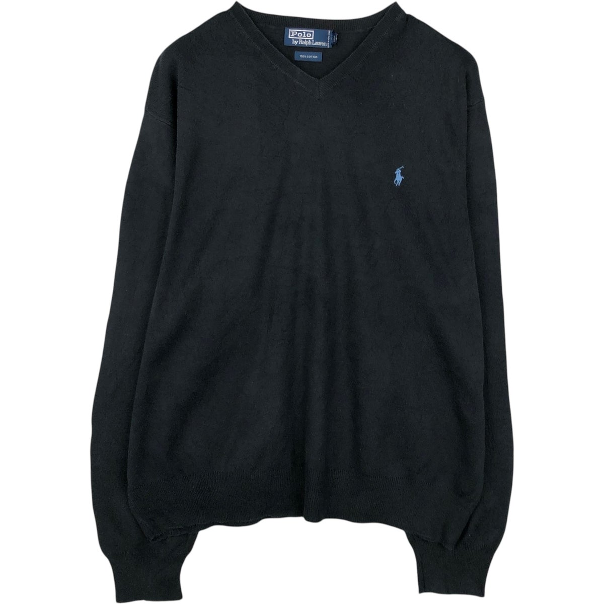 古着 ラルフローレン Ralph Lauren POLO by Ralph Lauren リブ編み V