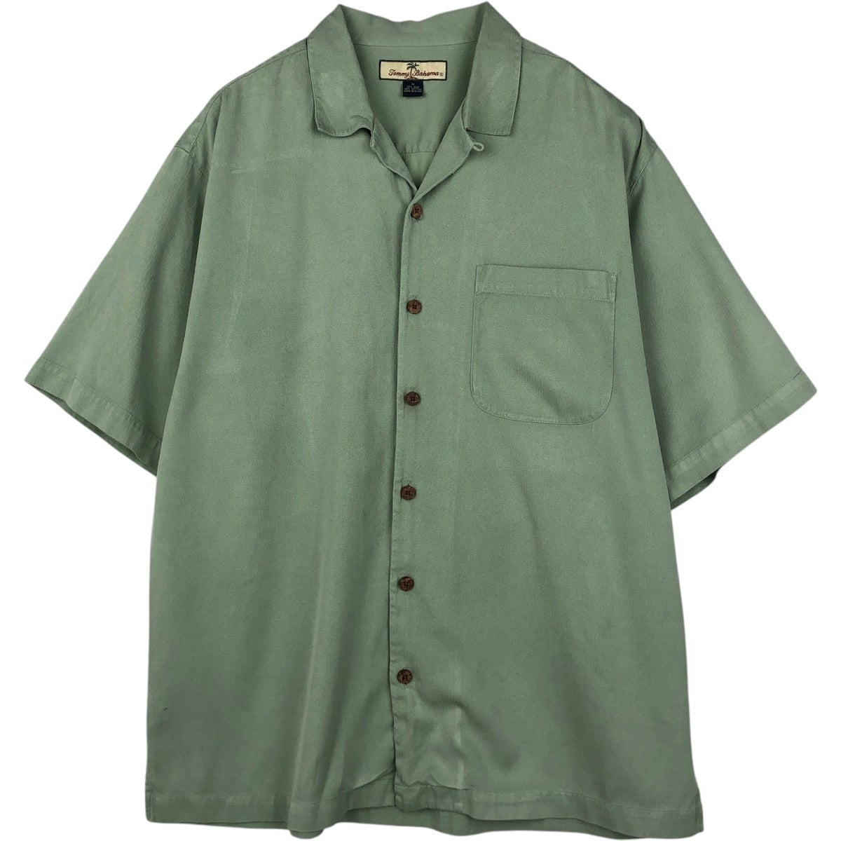古着 トミーバハマ TOMMY BAHAMA オープンカラー チェック柄 半袖