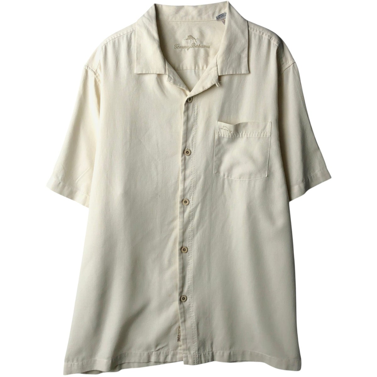 古着 トミーバハマ Tommy Bahama 半袖 オープンカラー シルクシャツ