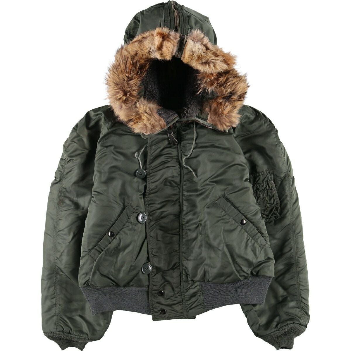 古着 70年代 米軍実品 N-2B ミリタリー フライトジャケット USA製