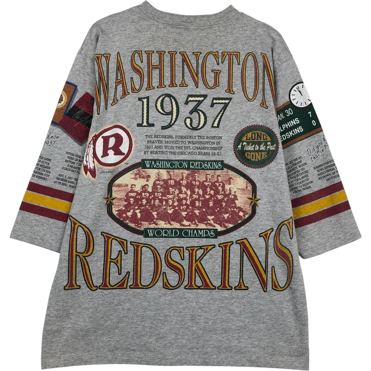 古着 80年代 Long Gone NFL WASHINGTON REDSKINS ワシントンレッド