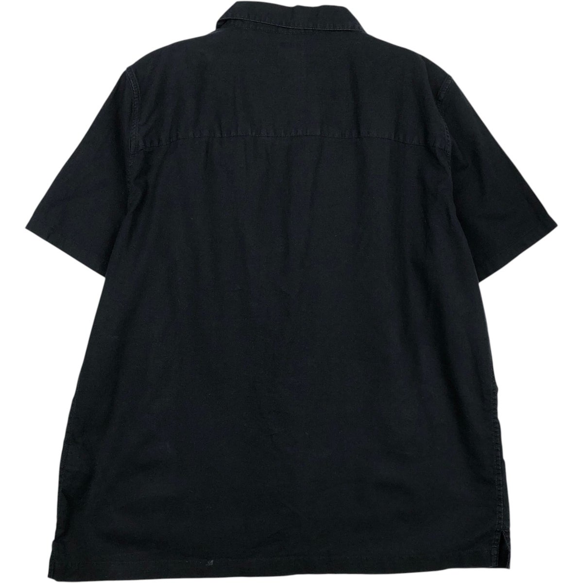 古着 ギャップ GAP 半袖 オープンカラー コットン×リネンシャツ