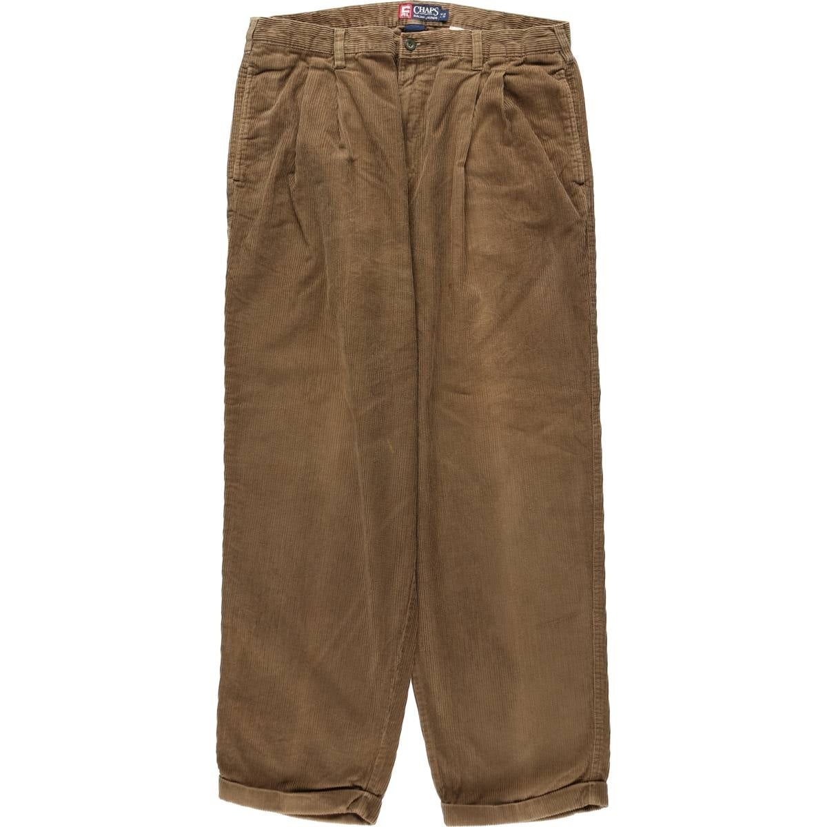 新品未使用 CHAPS コーデュロイパンツ ラルフローレン polo 古着 ラルフローレン Ralph Lauren CHAPS チャップス ツータック