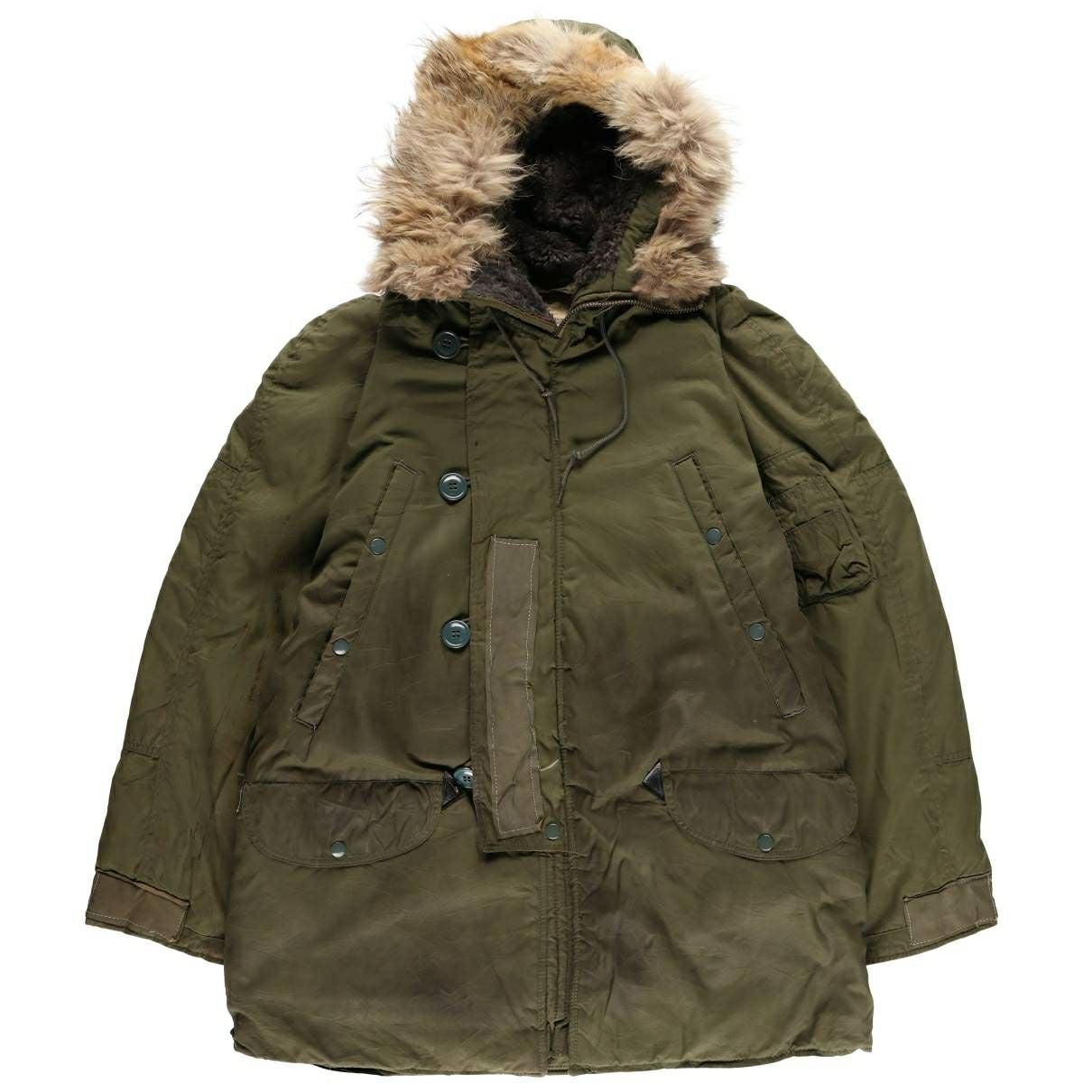 古着 90年代 米軍実品 アルファ ALPHA L-2B グランドクルー MIL-J