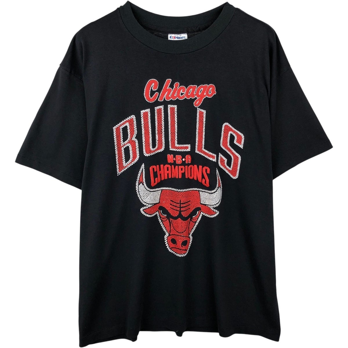 NBA シカゴ・ブルズ Tシャツ 古着 80年代 ヘインズ Hanes Fifty-Fifty 青タグ NBA CHICAGO BULLS