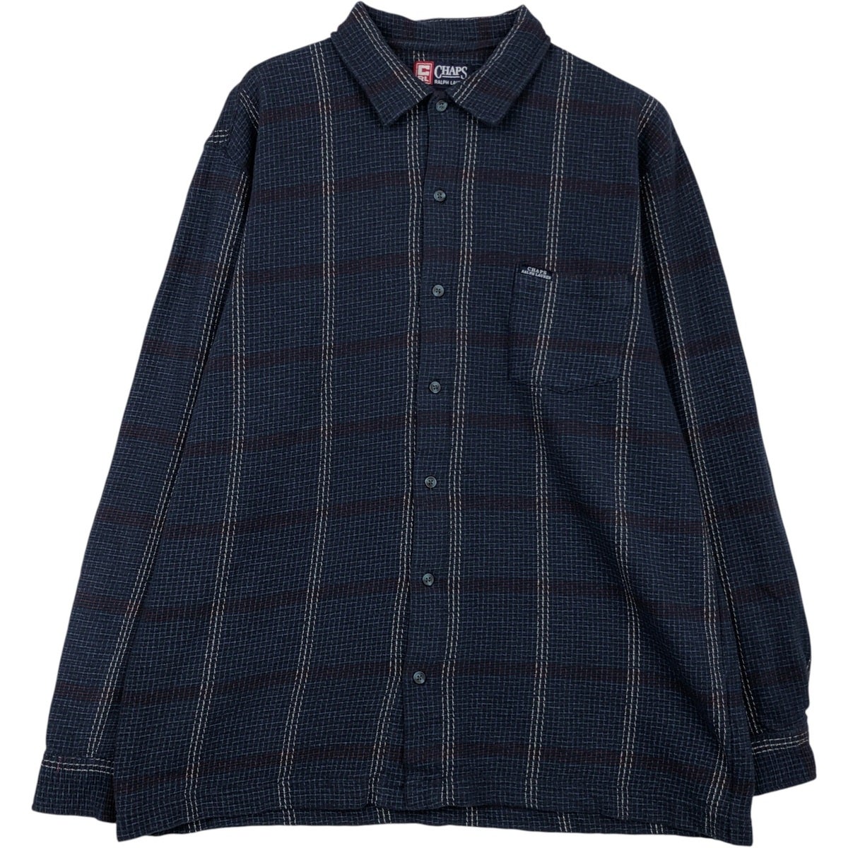 古着 ラルフローレン Ralph Lauren CHAPS チャップス 長袖 フランネル