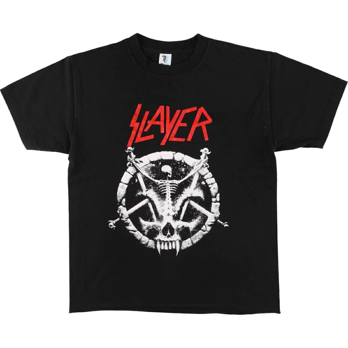 SLAYER スレイヤー バンド Tシャツ HANES L 古着 ヘインズ HANES SLAYER スレイヤー ドクロ柄 スカル柄 バンドT