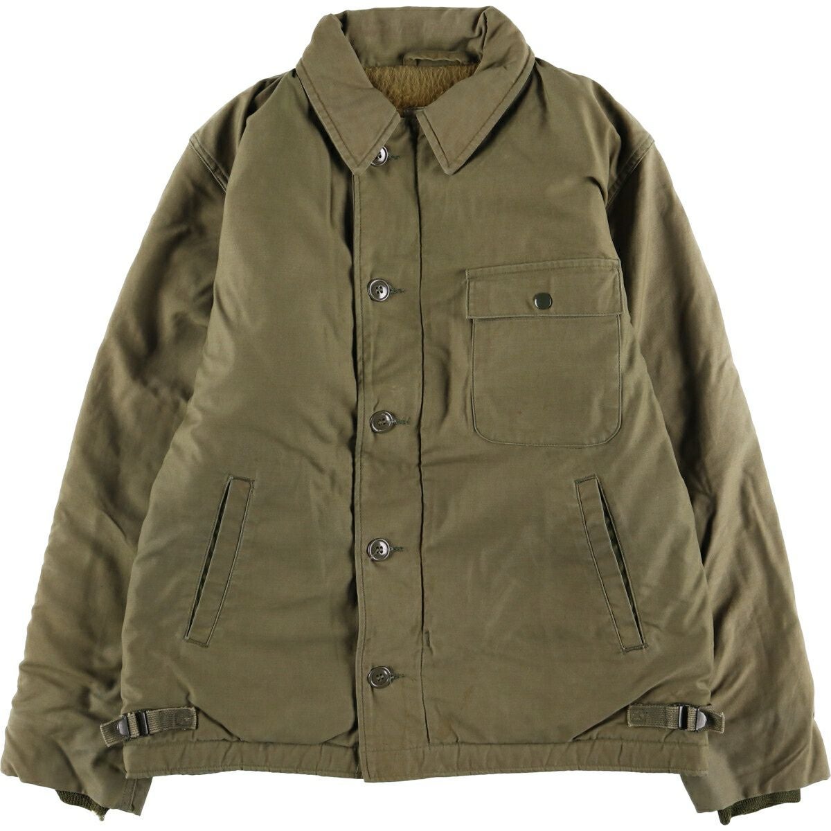 古着 80年代 米軍実品 N-3B ミリタリー フライトジャケット USA製 X