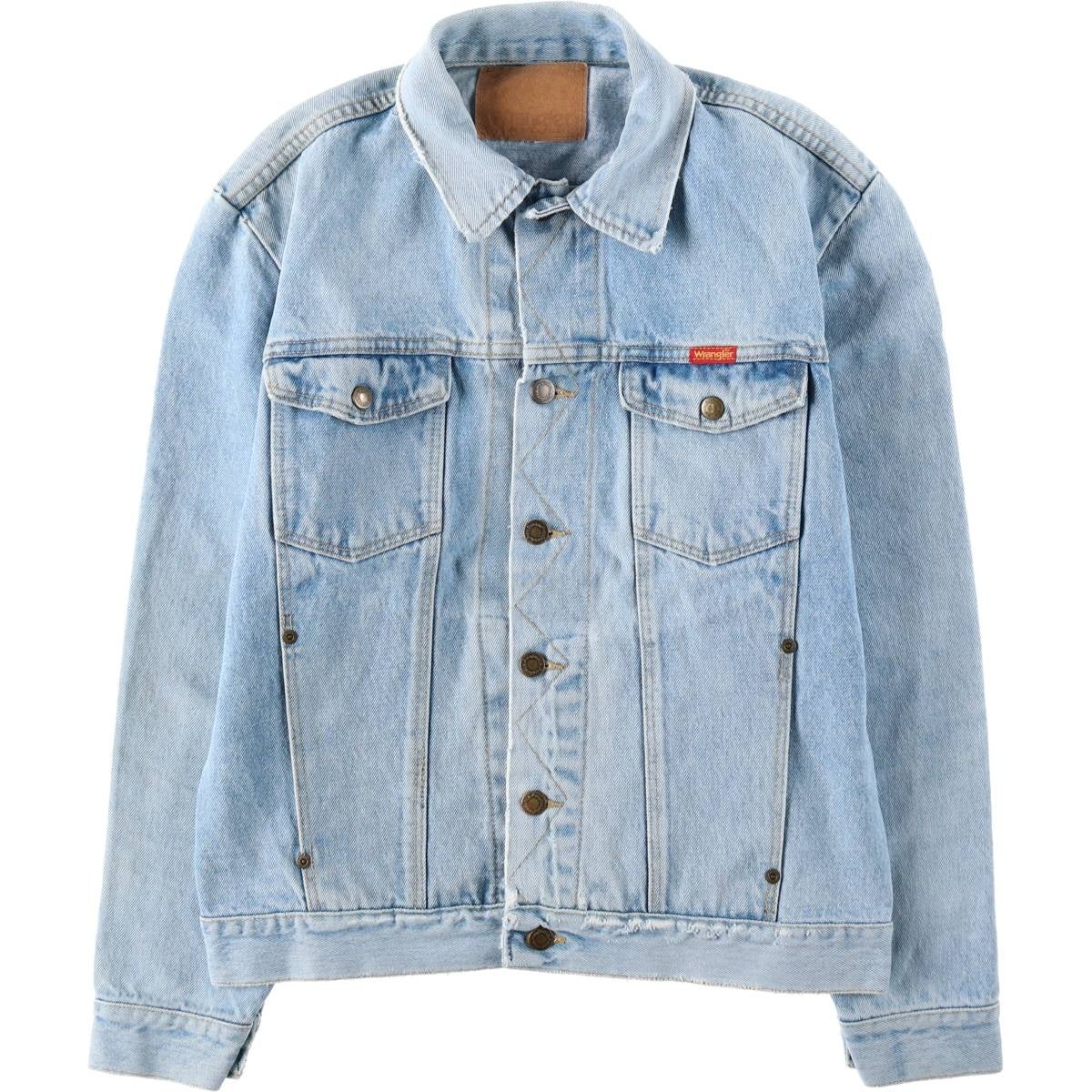 古着 80年代 ラングラー Wrangler デニムジャケット Gジャン メンズL