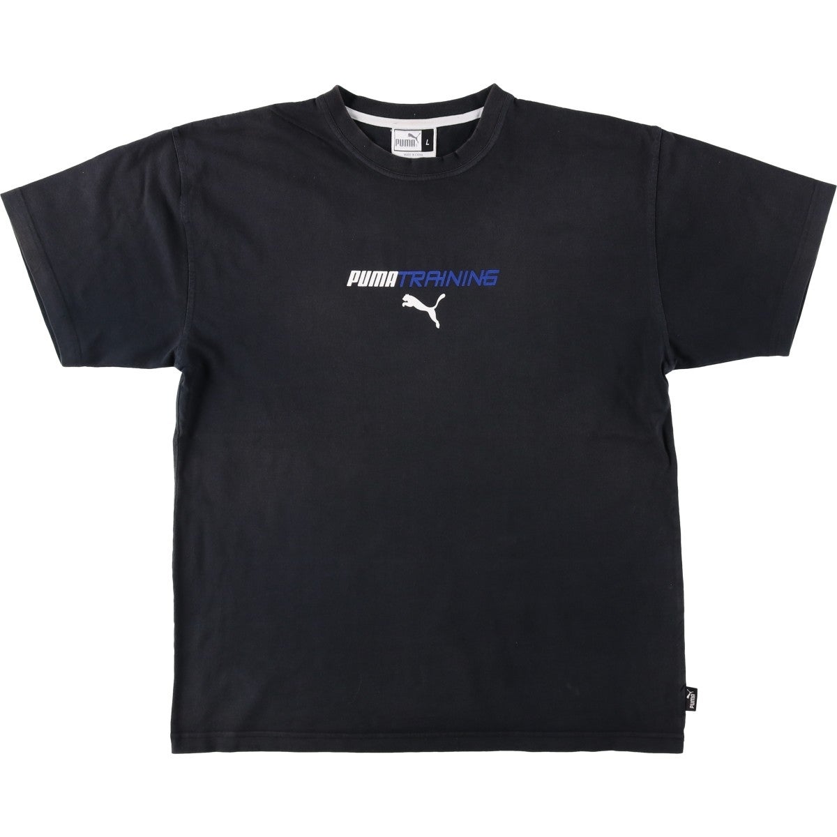 古着 90～00年代 プーマ PUMA ロゴプリントTシャツ メンズM相当