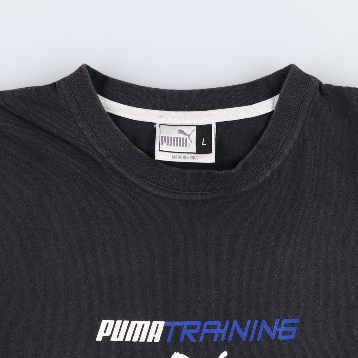 古着 90～00年代 プーマ PUMA プリント ロゴプリントTシャツ メンズL