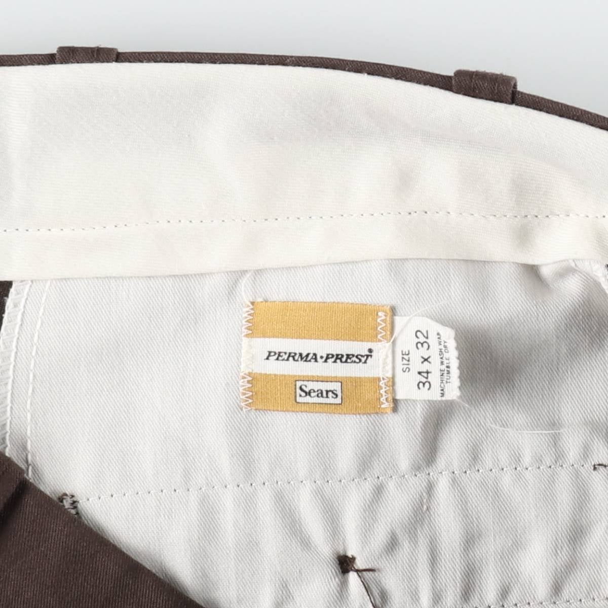 古着 70～80年代 シアーズ Sears PERMA-PREST ワークパンツ メンズw33