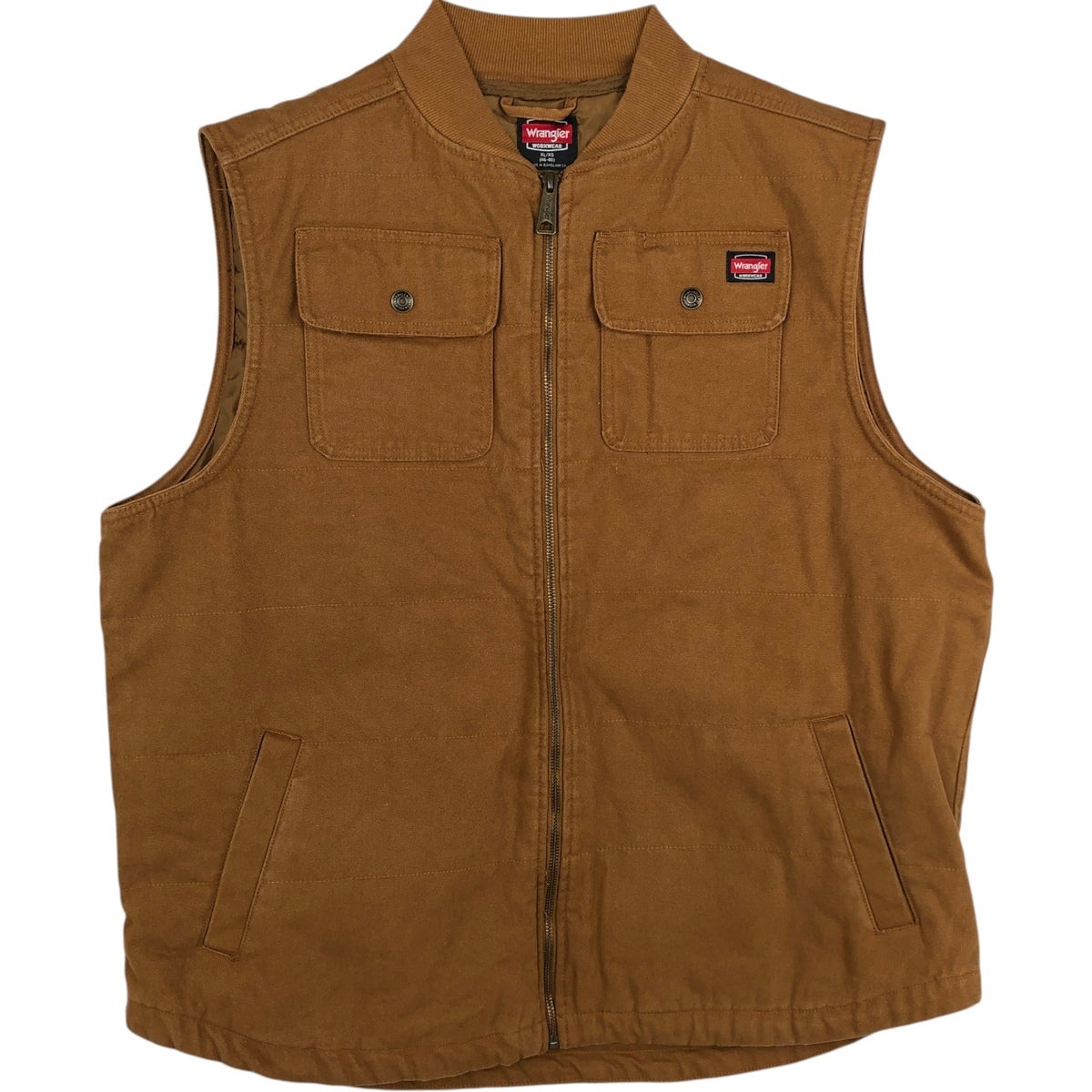 古着 ラングラー Wrangler WORKWEAR 中綿入り ダックベスト メンズXL