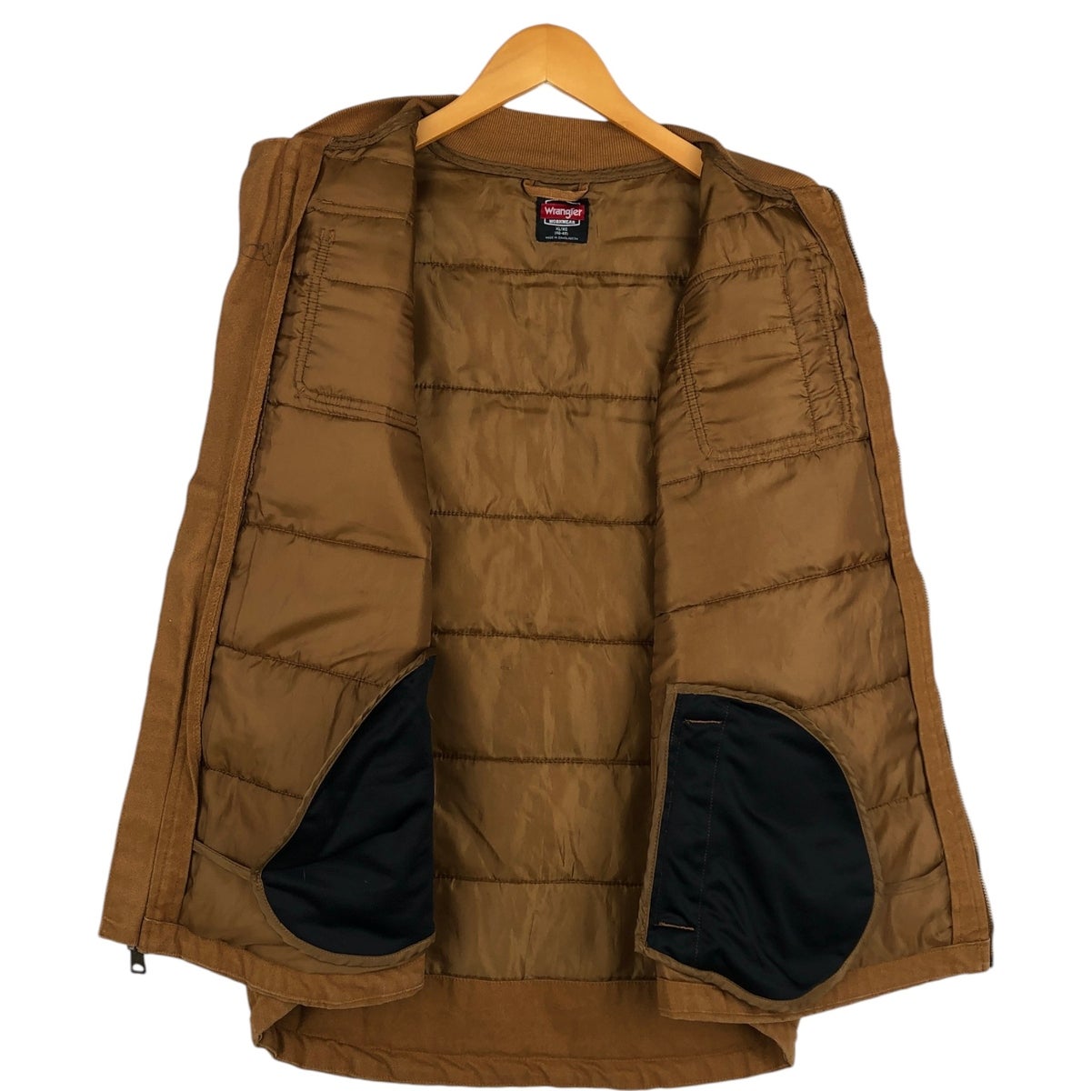 古着 ラングラー Wrangler WORKWEAR 中綿入り ダックベスト メンズXL