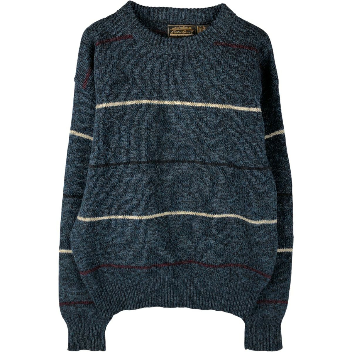 古着 80～90年代 エディーバウアー Eddie Bauer 黒タグ ウールニット