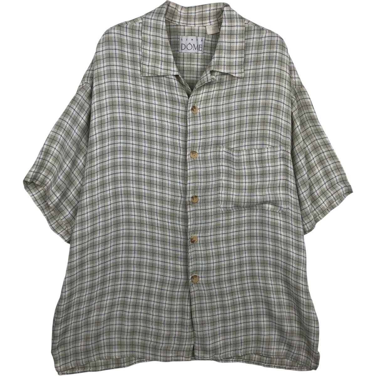 Y's ワイズ Tシャツ・カットソー 2(M位) グレー系(千鳥格子) 【古着】【中古】 Y's（ワイズ）Tシャツ・カットソー グレー サイズ:2(S位) レディース