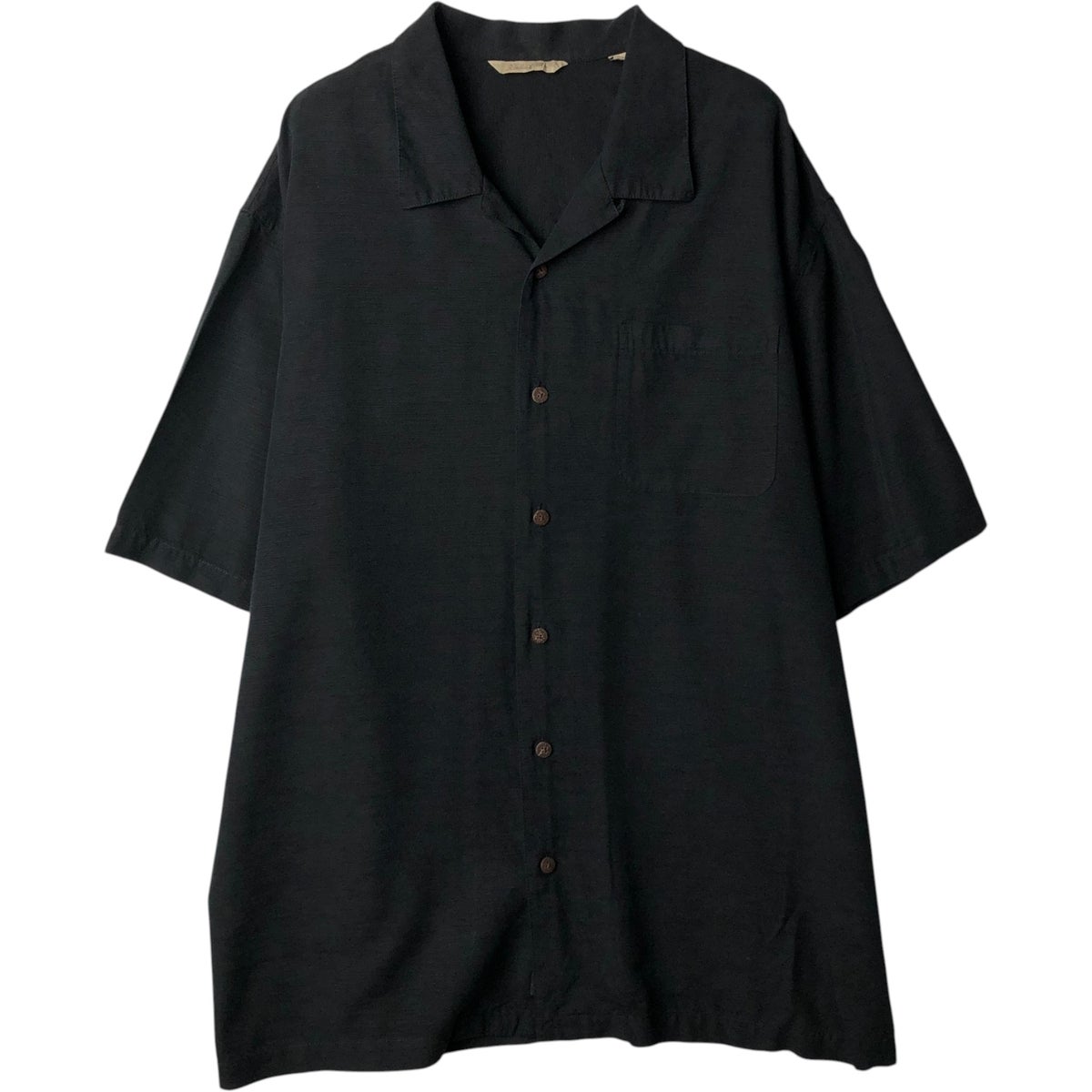 古着 VINTAGE SILK 半袖 オープンカラー シルクシャツ ボックスシャツ