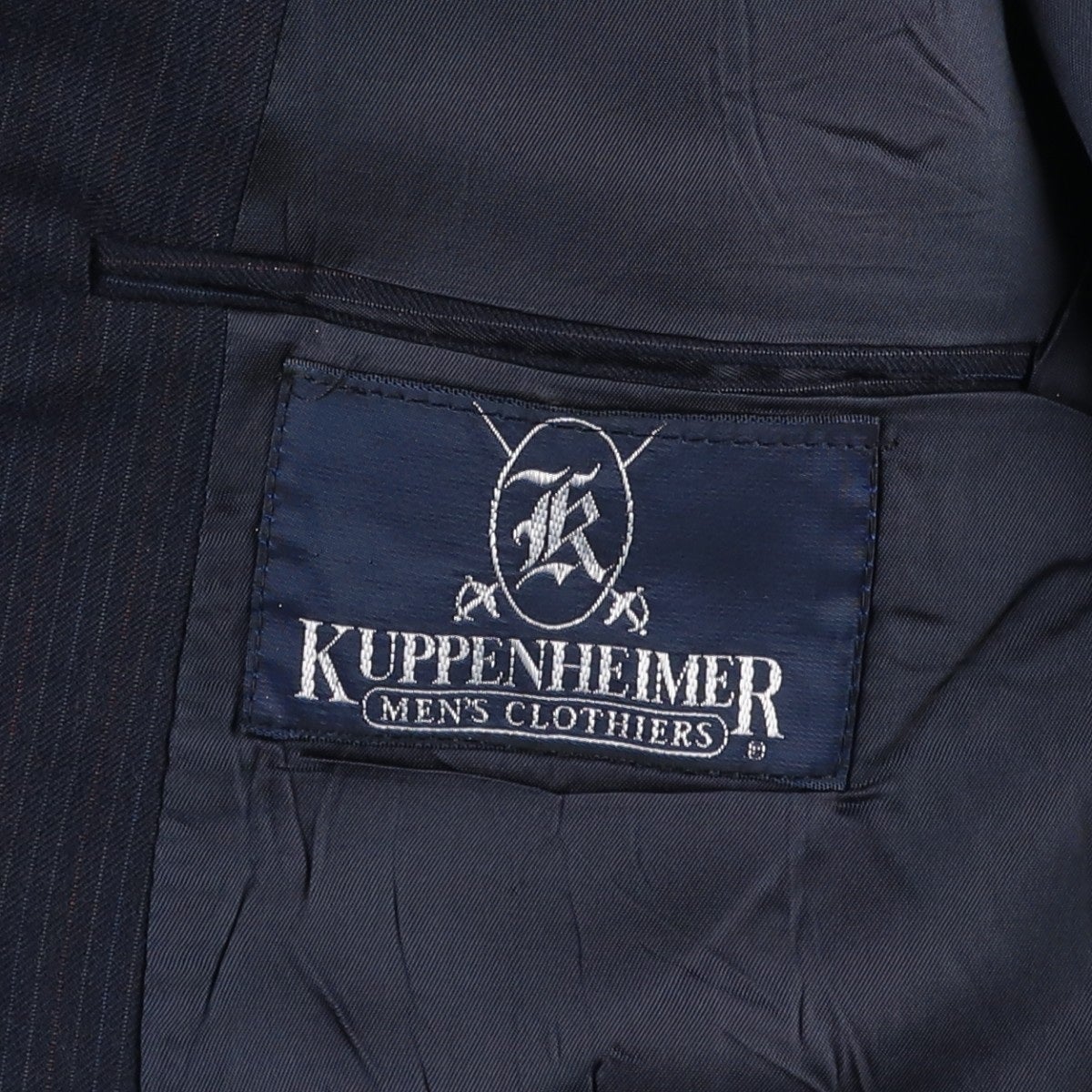 古着 KUPPENHEIMER ストライプ柄 ブレザー テーラードジャケット USA製