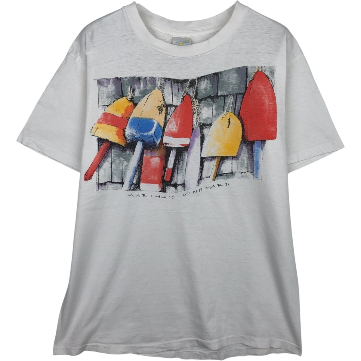 古着 Vネック プリントTシャツ USA製 レディースM相当 ヴィンテージ/eaa629190 spiritoso スピリトーゾ AMERICANプリント イーグルTシャツ