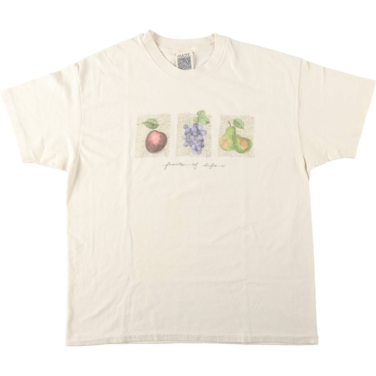 古着 90年代 MAZE プリントTシャツ メンズXL相当 ヴィンテージ