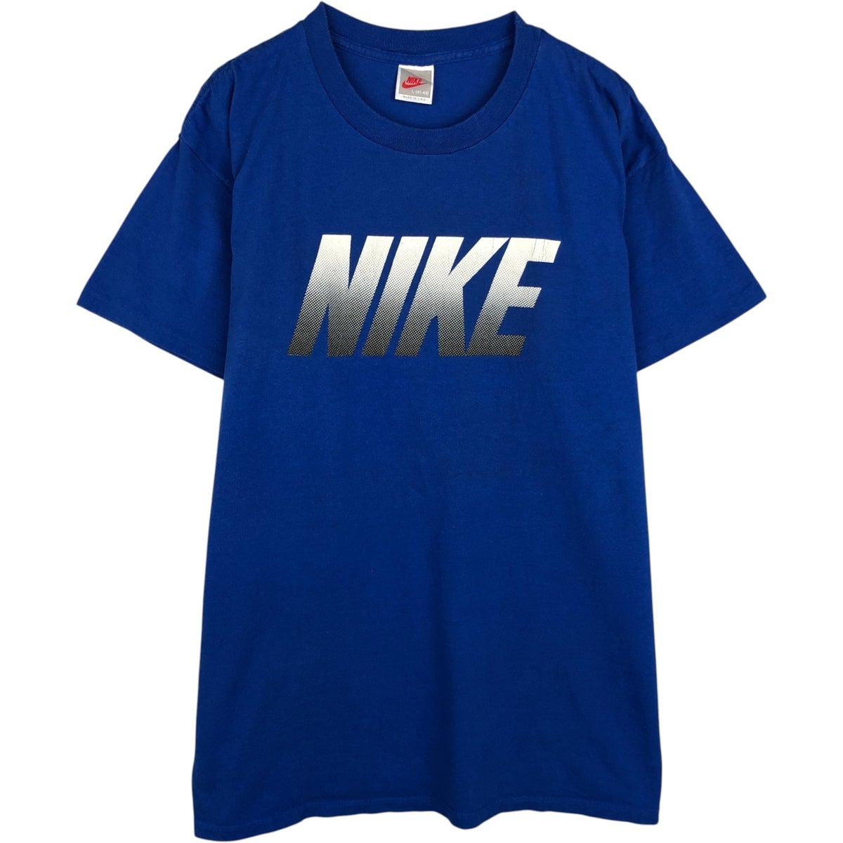 古着 90年代 ナイキ NIKE 銀タグ プリントTシャツ USA製 メンズL相当